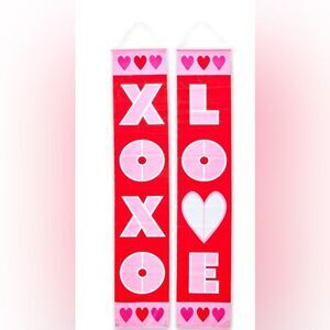New Valentine's Day XOXO/Love Door Banner, 2 Count Outdoor Indoor Decor V-DAY